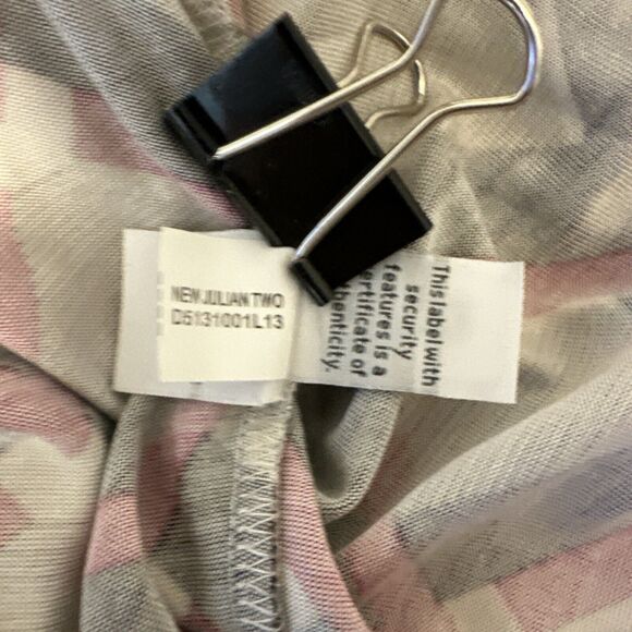 Diane Von Furstenberg Julian Two Wrap Dress Size 12 Square Tips Pink Black Silk - Picture 9 of 10